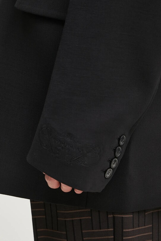 Vlnené sako VETEMENTS Logo Embroidered UA65JA710B