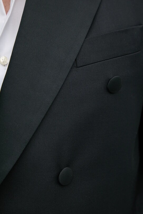 Vlněné sako Karl Lagerfeld KL STUDIO 552055.155423 černá