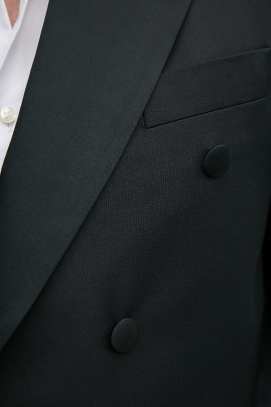 Karl Lagerfeld marynarka wełniana KL STUDIO 552055.155423 czarny