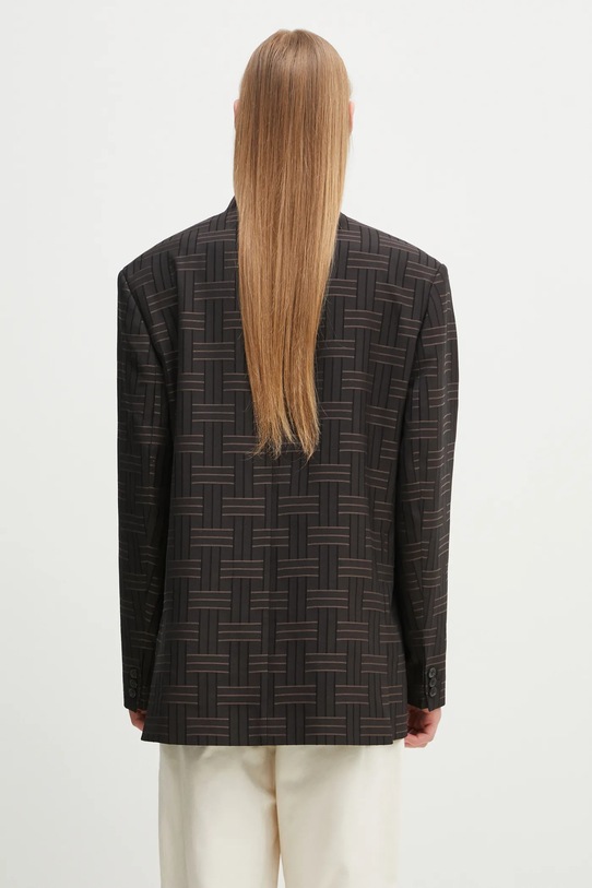Odzież Kenzo marynarka wełniana FF55VE1309JT.90 brązowy