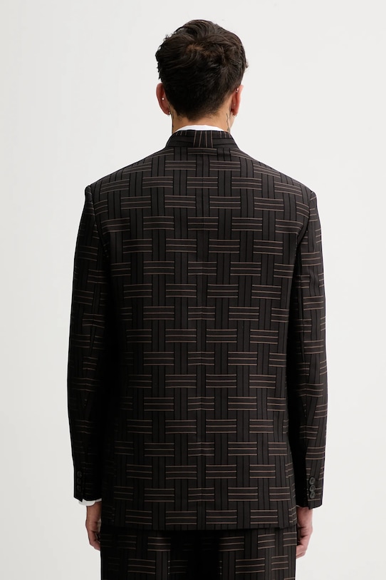 Odzież Kenzo marynarka wełniana FF55VE1309JT.90 brązowy