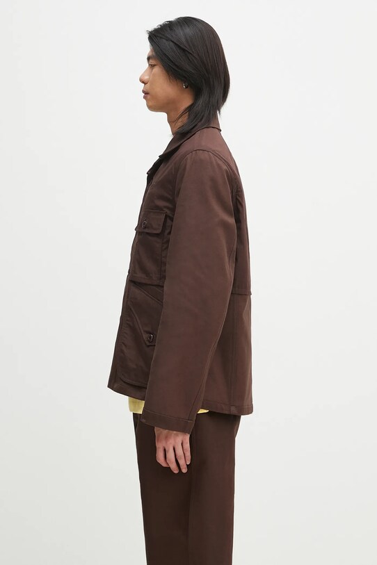 Ρούχα Βαμβακερό μπουφάν Kenzo FF55VE2309GF.90 καφέ