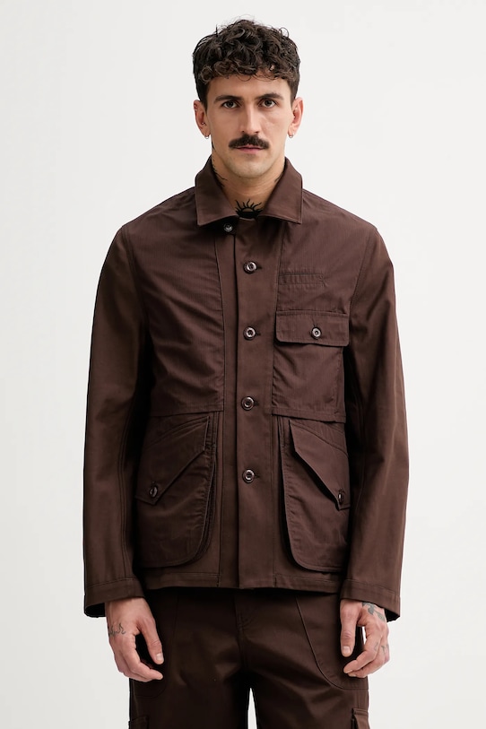 Хлопковая куртка Kenzo коричневый FF55VE2309GF.90