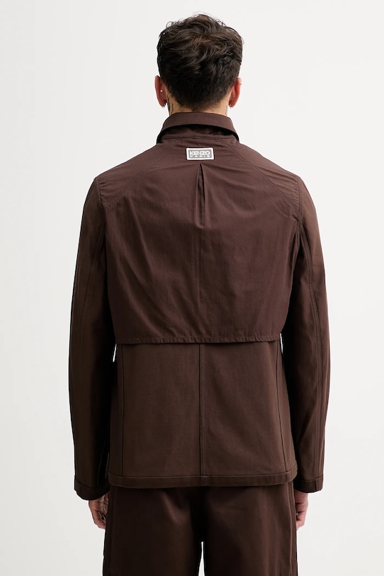 Хлопковая куртка Kenzo FF55VE2309GF.90 коричневый