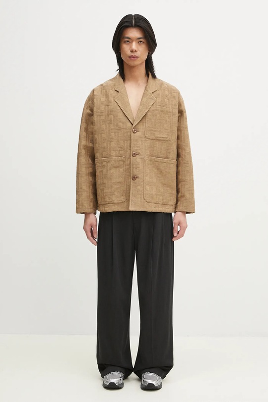 Kenzo marynarka z domieszką lnu FF55VE2329JH.10