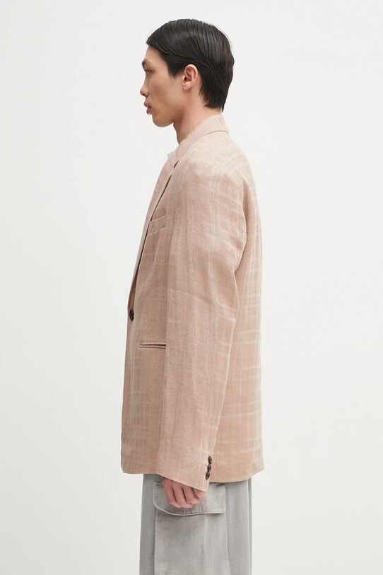 Our Legacy marynarka lniana Unconstructed Shinjuku Blazer M2250UH beżowy SS25