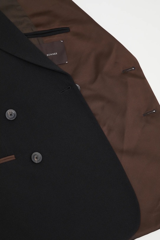 Wales Bonner marynarka wełniana Rise Tuxedo MS25JA05.WV03.999 czarny