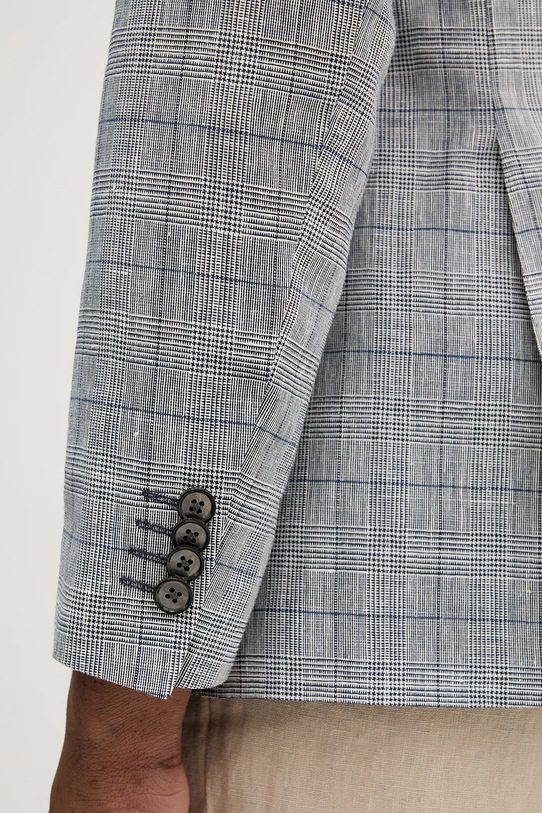 Michael Kors marynarka z domieszką wełny MK0SB01077 szary