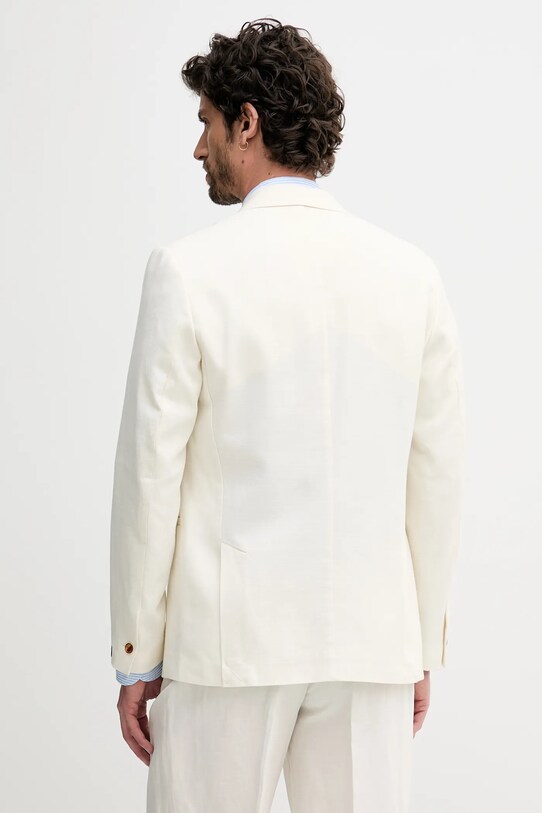 Îmbrăcăminte Sisley sacou din bumbac 2GJ0SW029 bej