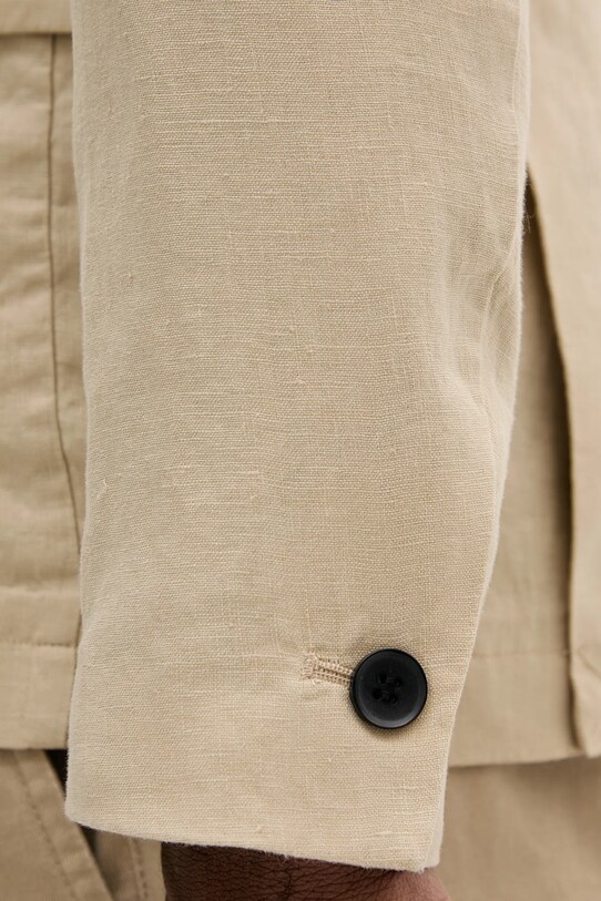 Sisley len blézer 2AGHSW01Q bézs