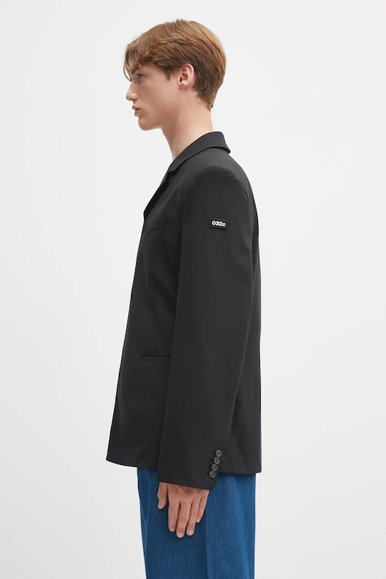 Μπλέιζερ με μίγμα μαλλιού 032C '032C Office Attire' S25.MRW.2001.000 μαύρο SS25