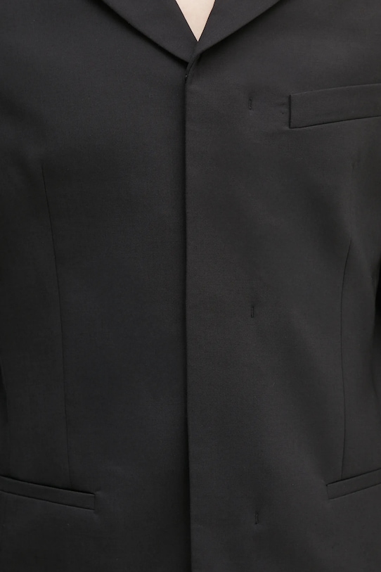 Μπλέιζερ με μίγμα μαλλιού 032C '032C Office Attire' μαύρο S25.MRW.2001.000