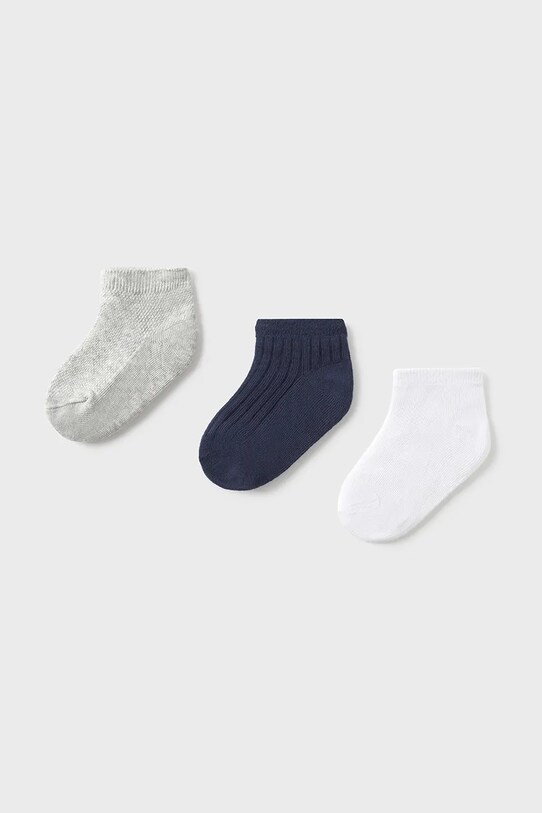 Mayoral sosete copii 3-pack sosete scurte gri 10869.3A.Baby.PPYA
