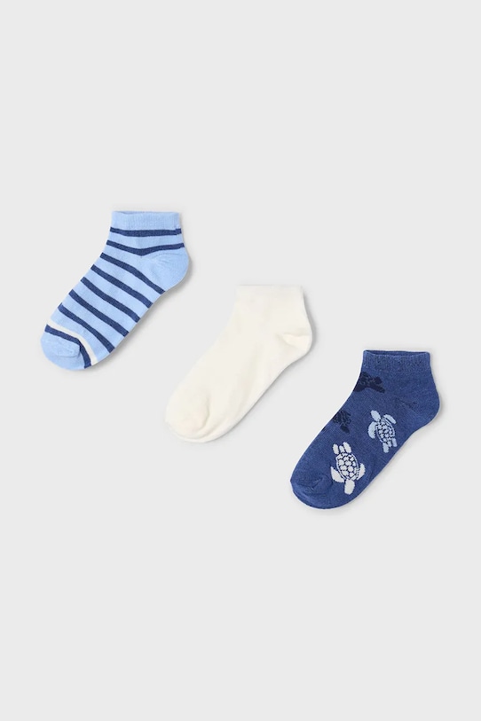 Mayoral sosete copii 3-pack uni albastru 10908.5K.Mini.PPYA