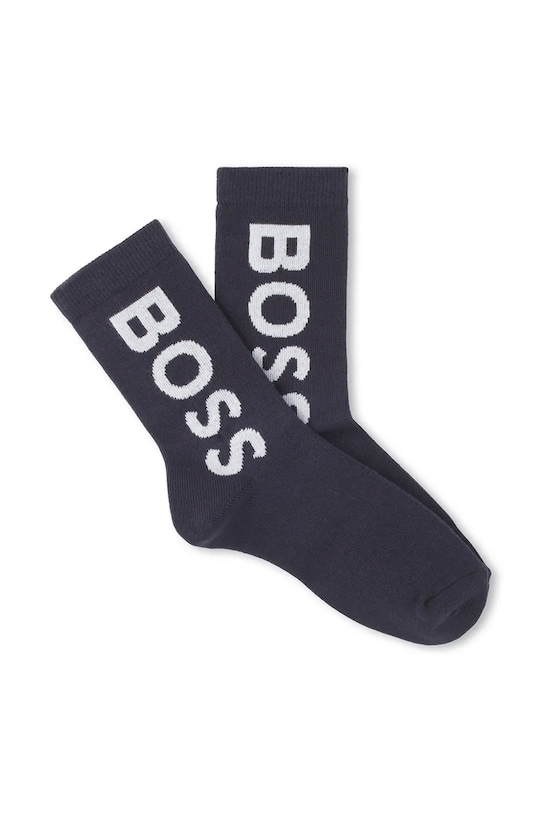 BOSS skarpetki dziecięce 2-pack J51743 granatowy SS25