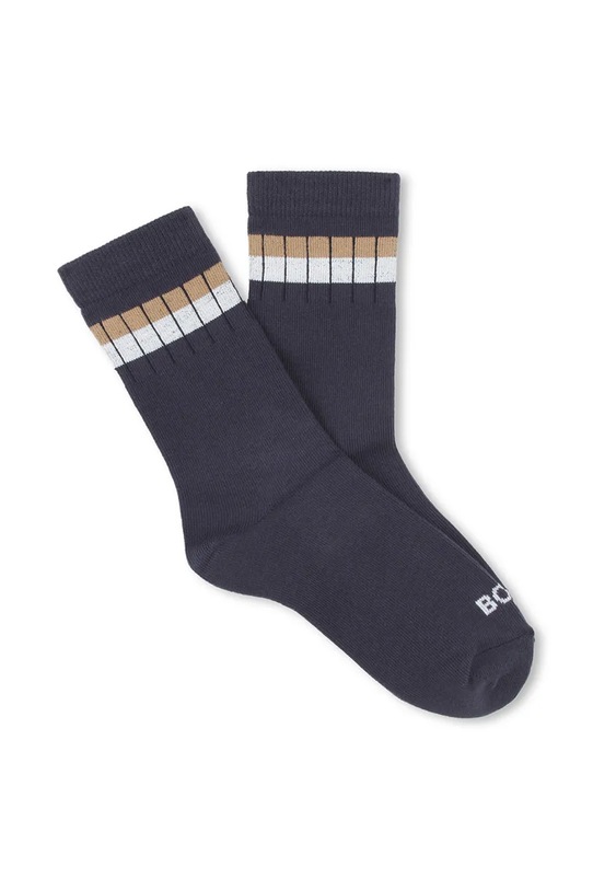 Chłopiec BOSS skarpetki dziecięce 2-pack J51743 granatowy