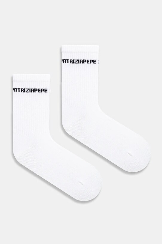Patrizia Pepe skarpetki skarpetki długie biały 8F0062.K062
