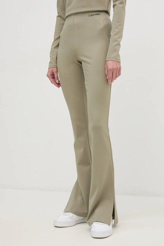 Calvin Klein Jeans pantaloni de trening tricotaj verde J20J225089