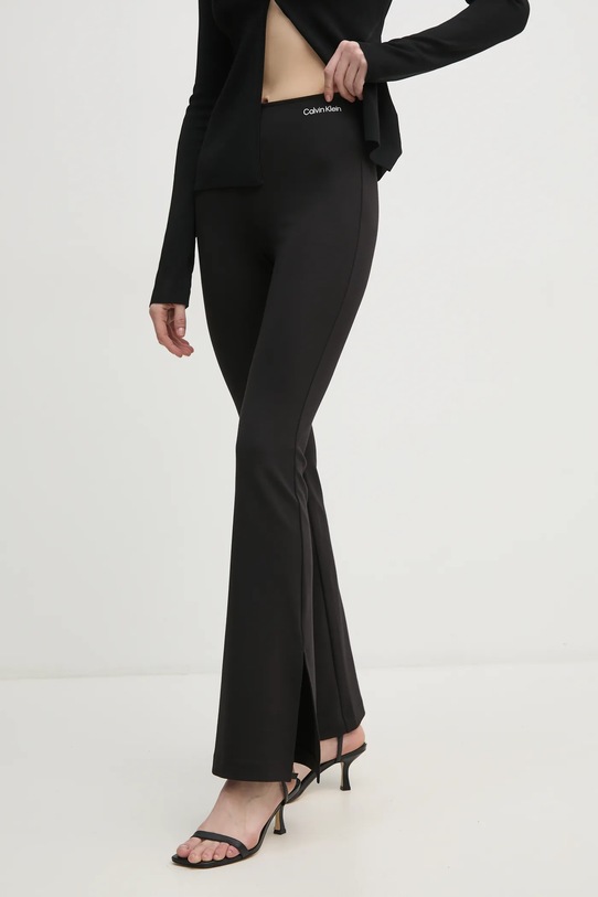 Calvin Klein Jeans spodnie dresowe z elastanem czarny J20J225089