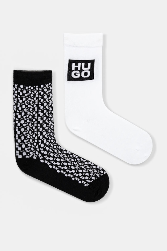 HUGO sosete 2-pack sosete lungi negru 50531223