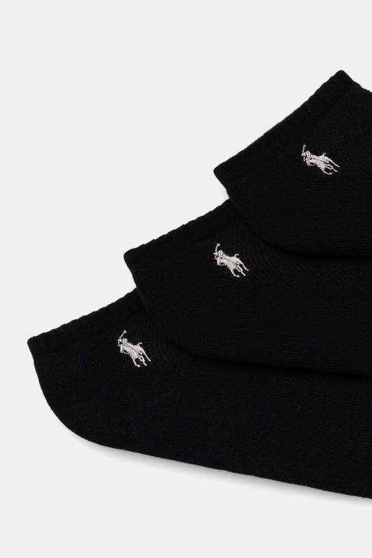 Ponožky Polo Ralph Lauren 3-pak 455972885 čierna SS25