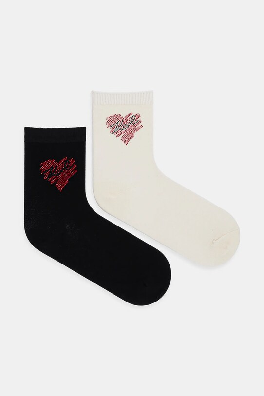 Karl Lagerfeld sosete 2-pack sosete lungi negru A1W47104