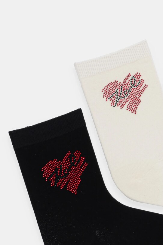 Karl Lagerfeld sosete 2-pack A1W47104 negru SS25