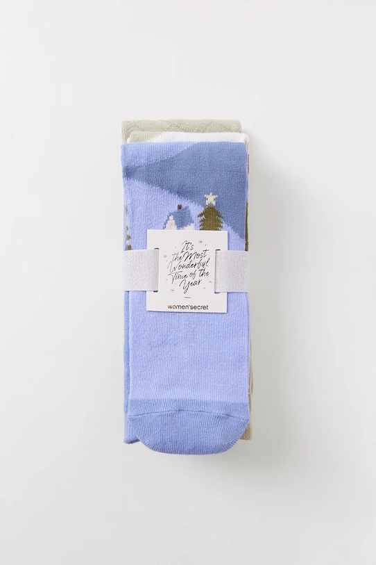 Шкарпетки women'secret GENERIC SOCKS PACKS 3-pack довгі шкарпетки барвистий 4488628