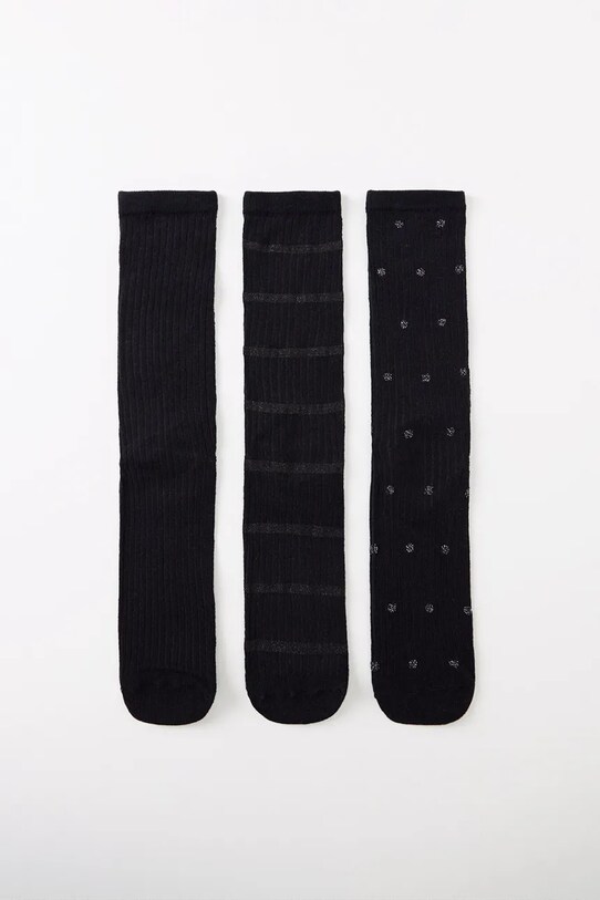 Бавовняні шкарпетки women'secret GENERIC SOCKS PACKS 3-pack 4488625 чорний SS25
