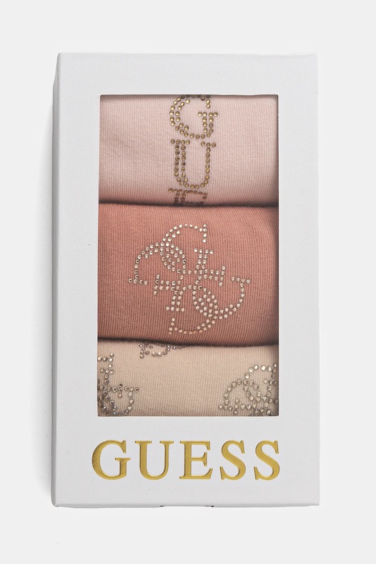 Oblečení Ponožky Guess RHINESTONES 3-pack O5RG07.KBZU0 růžová