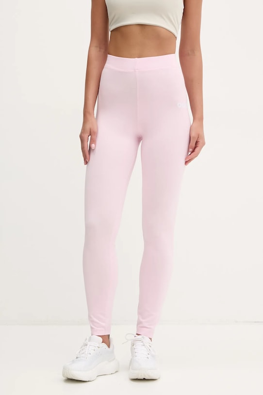 adidas colanti Essentials Linear tricotaj roz JD3156