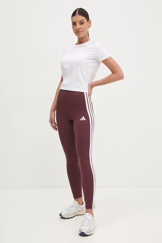 adidas colanți Essentials JC5575 burgundia SS25