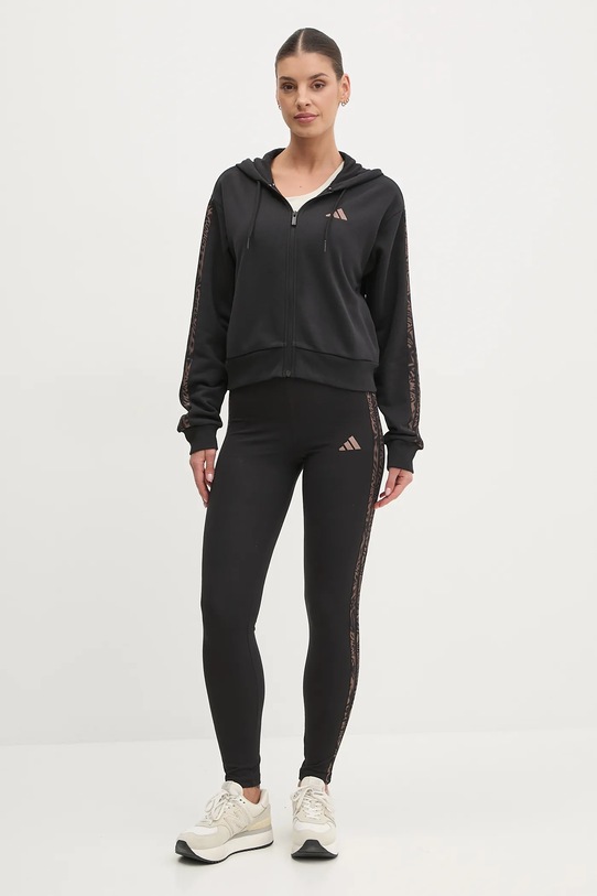 adidas legginsy Essentials Animal JM5891 czarny SS25