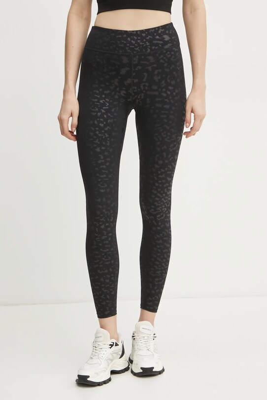 PLEIN SPORT colanti tricotaj negru SAEC.WJT2030.STE003N