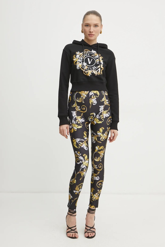 Versace Jeans Couture colanti 78HAC101.JS470 negru SS25