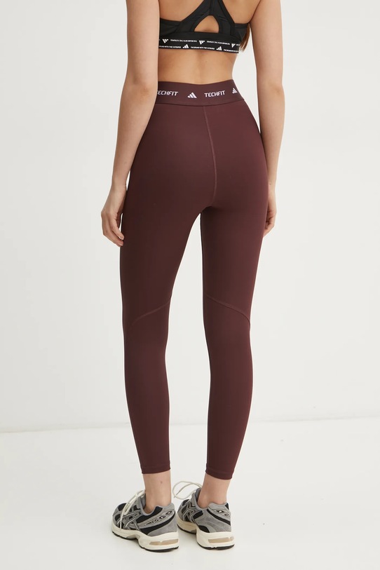 Oblečení Tréninkové legíny adidas Performance Techfit JI5550 burgundské