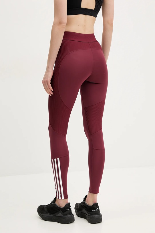 Oblečení Tréninkové legíny adidas Performance Hyperglam JE8821 burgundské