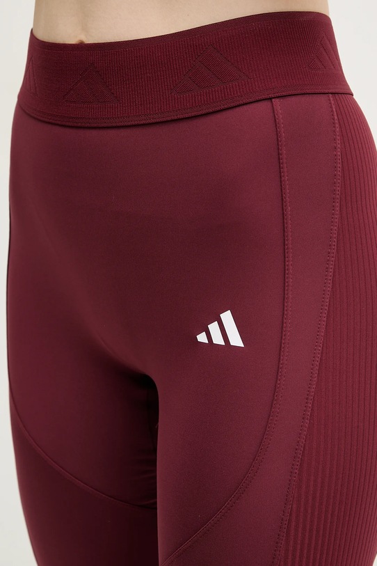 Tréninkové legíny adidas Performance Hyperglam burgundské JE8821