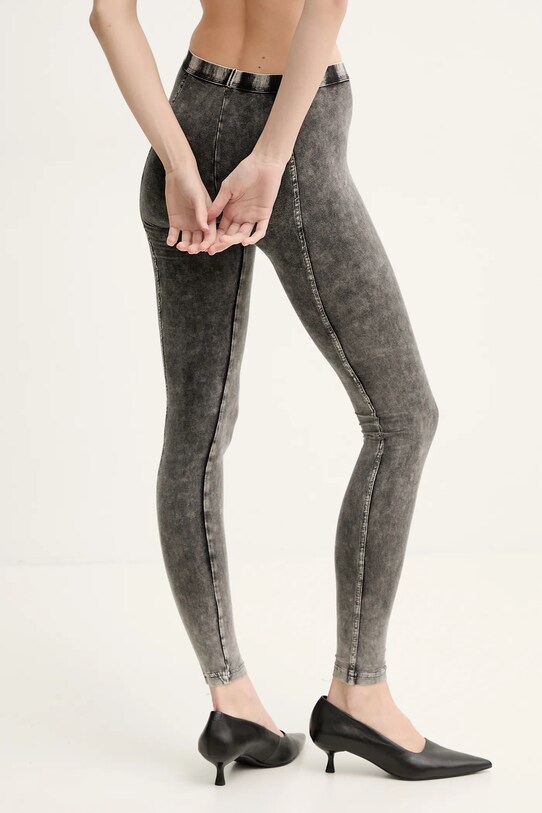 Oblečenie Legíny Diesel ATHENA-DNM TROUSERS A17571.0SHAN sivá