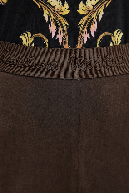 Legíny Versace Jeans Couture hnědá 78HAC107.J0190