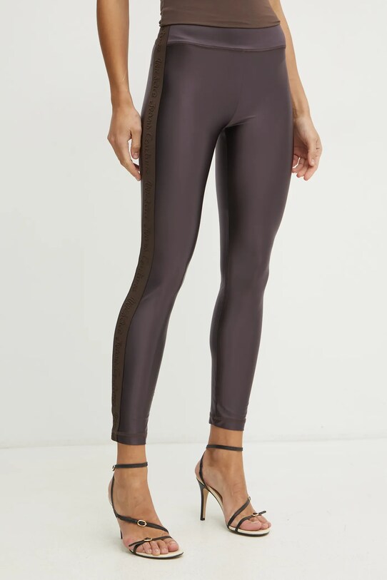 Legíny Versace Jeans Couture hnědá 78HAC114.J0223