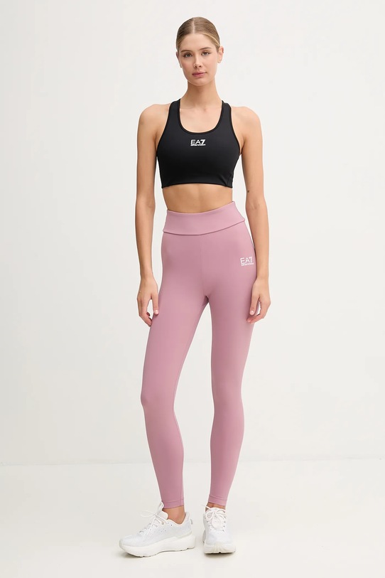 EA7 Emporio Armani legginsy treningowe AF12625.7W000232 różowy AW25