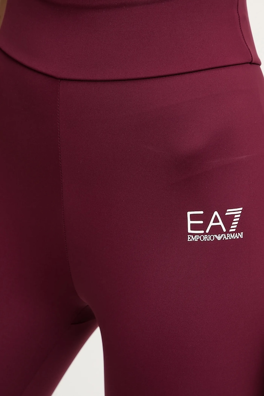EA7 Emporio Armani legginsy treningowe bordowy AF12625.7W000232