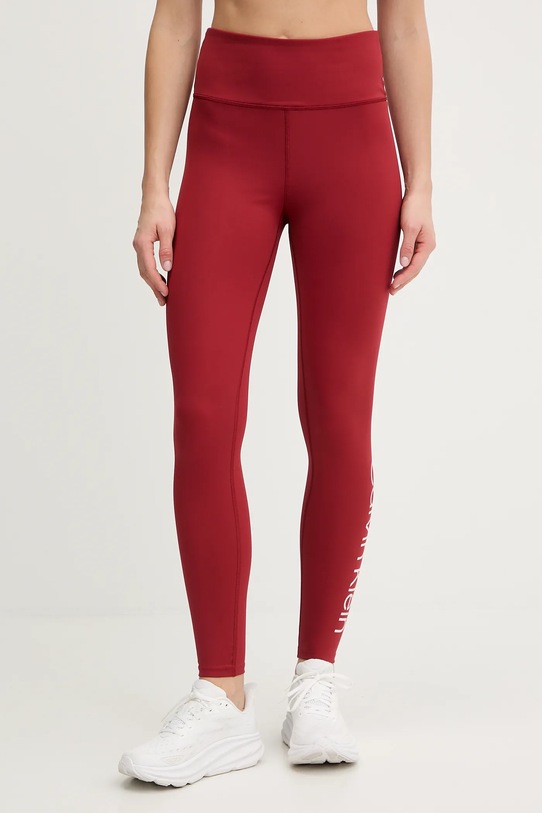 Calvin Klein Performance legginsy treningowe bordowy LVGWS5L612