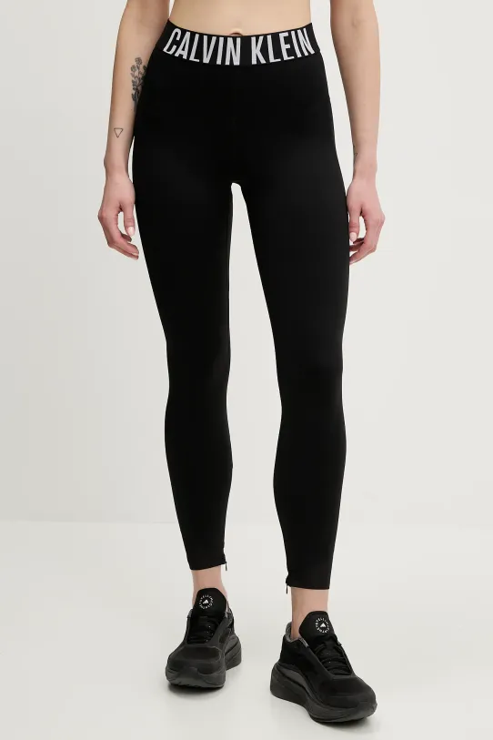 Calvin Klein Performance legginsy treningowe z elastanem czarny LVGWS5L616