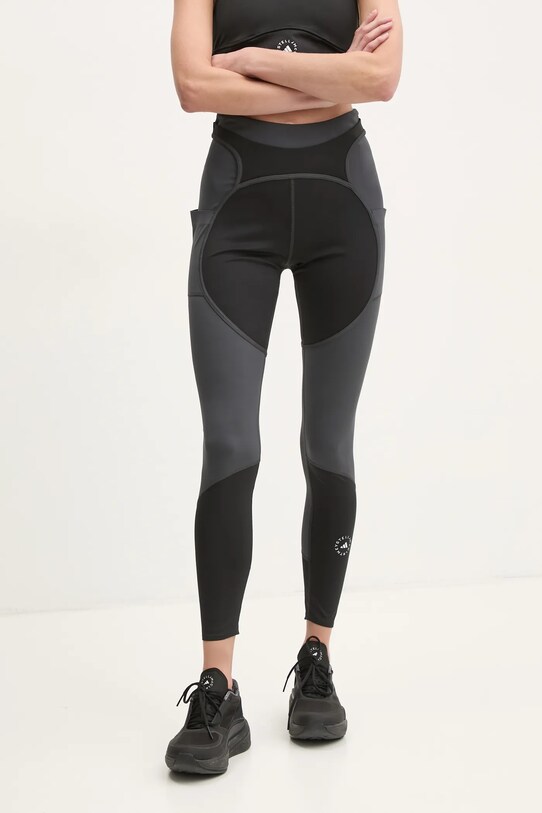 adidas by Stella McCartney leggins de antrenament Two-Tone tricotaj negru JM0302