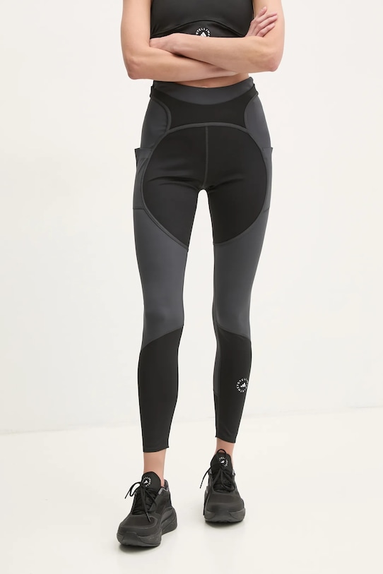 adidas by Stella McCartney leggins de antrenament Two-Tone tricotaj negru JM0302