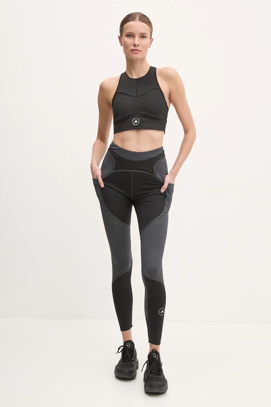 adidas by Stella McCartney leggins de antrenament Two-Tone JM0302 negru SS25