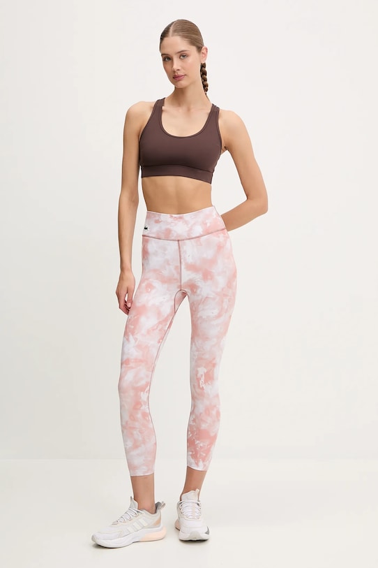 Lacoste legginsy OF8572 pomarańczowy SS25