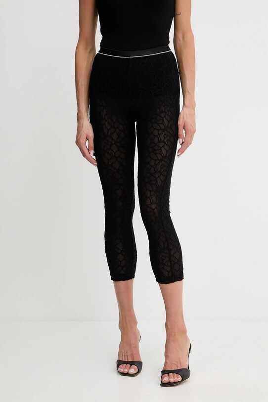 Pinko legginsy wzorzyste czarny 105226.A2M5